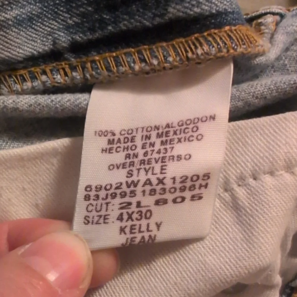 Vintage Ralph Lauren Women's Light Blue Straight Leg Jeans - Picture 3 of 5